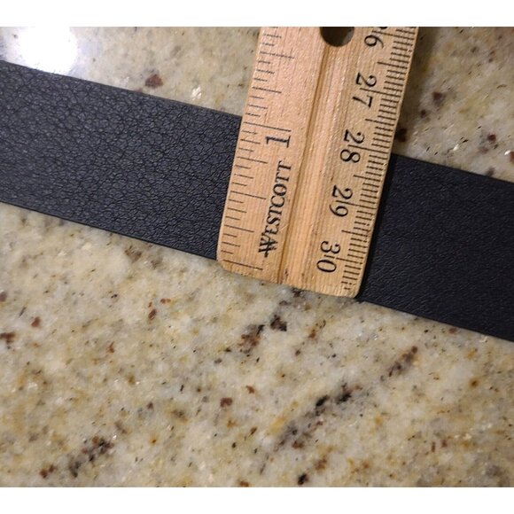 Lot of 3 Eddie Bauer Fasolo Leather Belts Faux Pearl Buckle Size XL Red Yellow - Picture 8 of 10